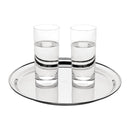 Olympia Rundes Servicetablett aus Edelstahl, 305 mm