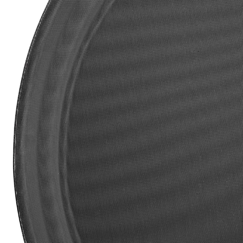 Olympia Kristallon Polypropylene Round Non-Slip Tray Black 406mm