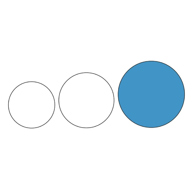 Olympia Rundes Serviertablett aus Edelstahl, 405 mm