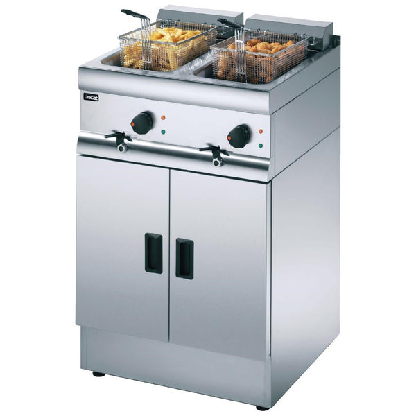 Lincat Twin Tank Twin Basket Free Standing Electric Fryer J12