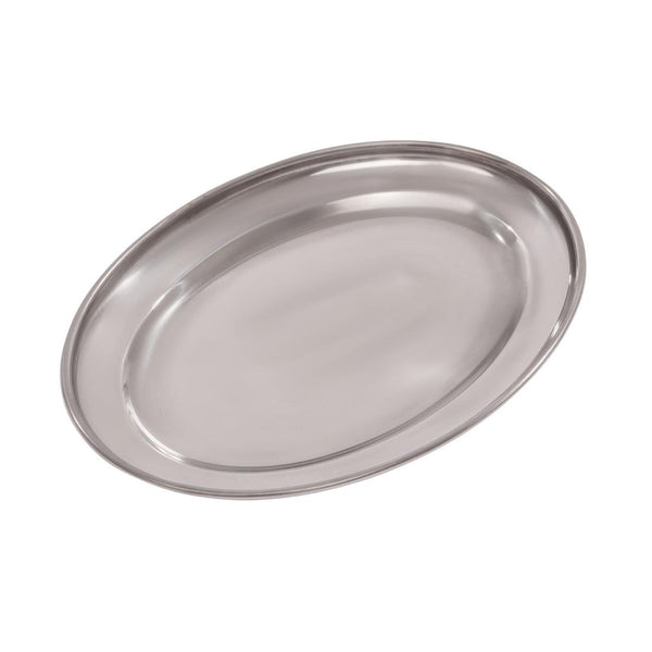 Olympia Stainless Steel Oval Serving Tray 200mm