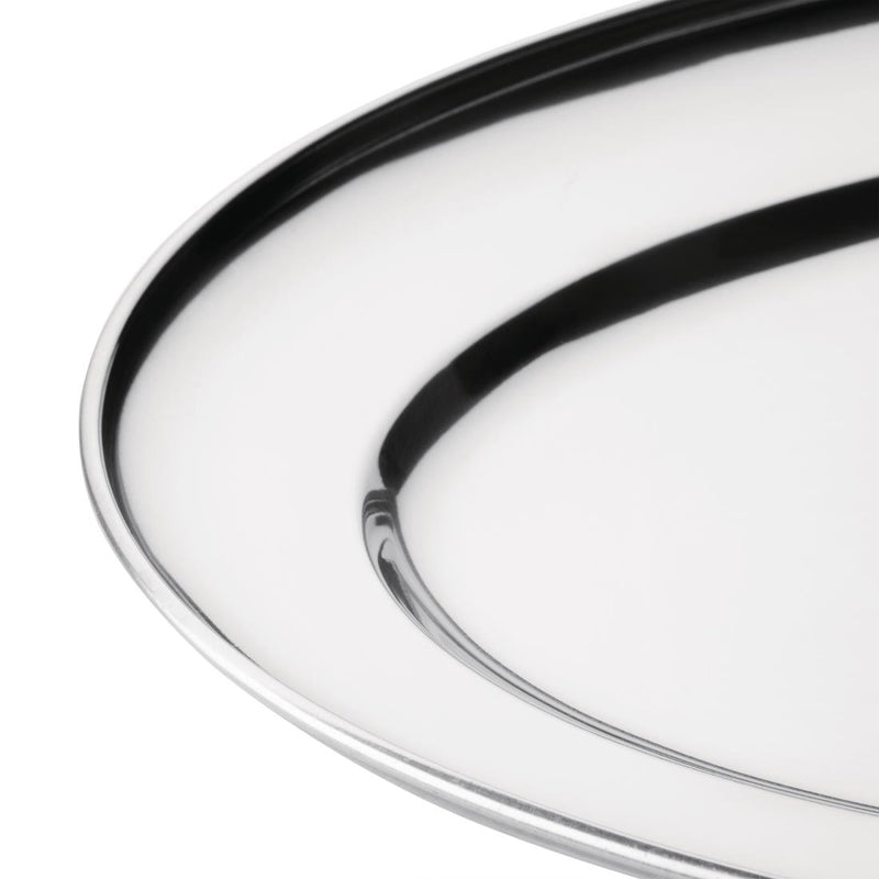 Olympia Stainless Steel Oval Serving Tray 220mm