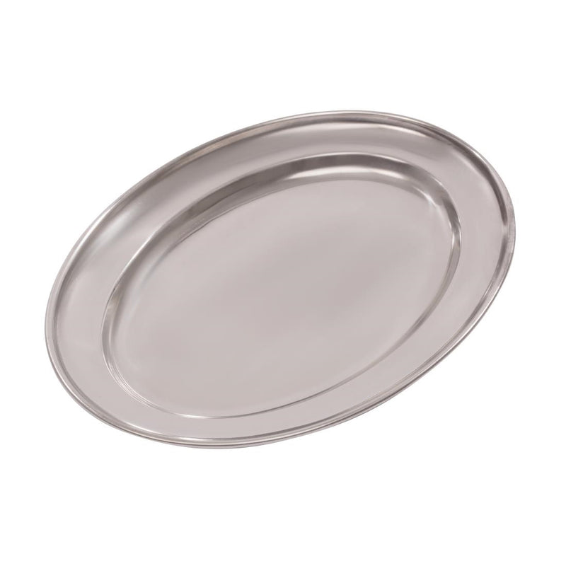 Olympia Stainless Steel Oval Serving Tray 220mm