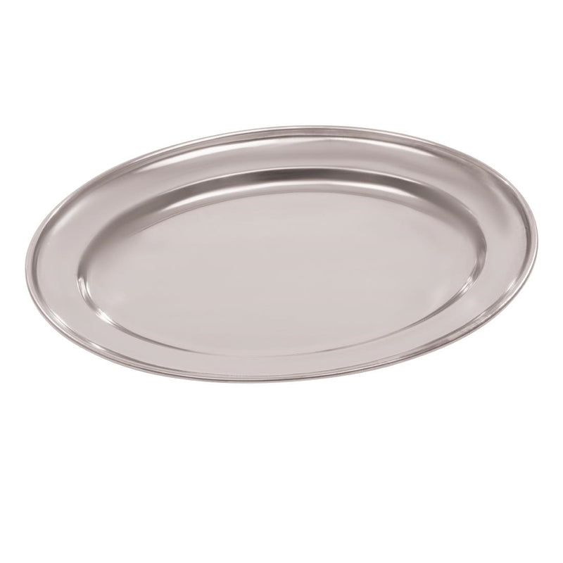 Olympia Stainless Steel Oval Serving Tray 220mm