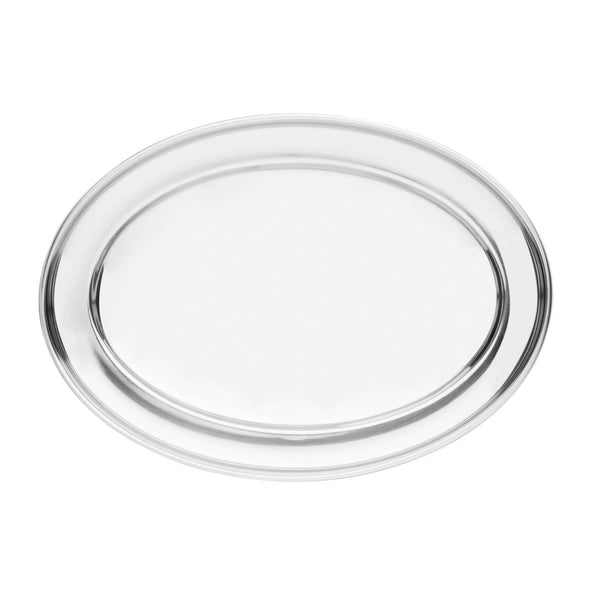 Olympia Stainless Steel Oval Serving Tray 250mm