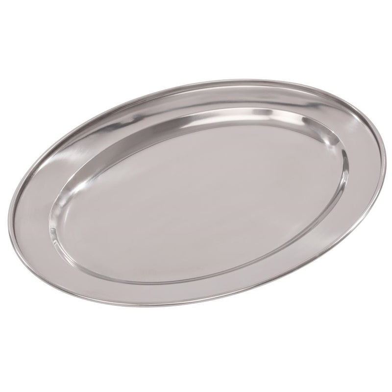 Olympia Stainless Steel Oval Serving Tray 300mm