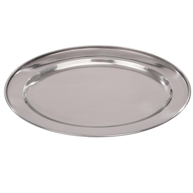 Olympia Stainless Steel Oval Serving Tray 300mm