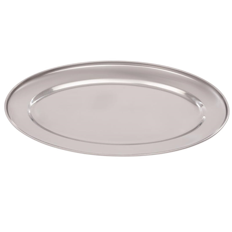 Olympia Stainless Steel Oval Serving Tray 350mm