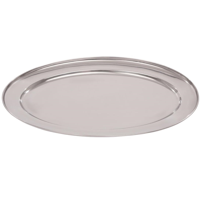 Olympia Stainless Steel Oval Serving Tray 450mm