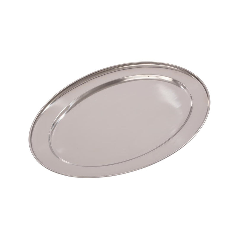 Olympia Stainless Steel Oval Serving Tray 500mm