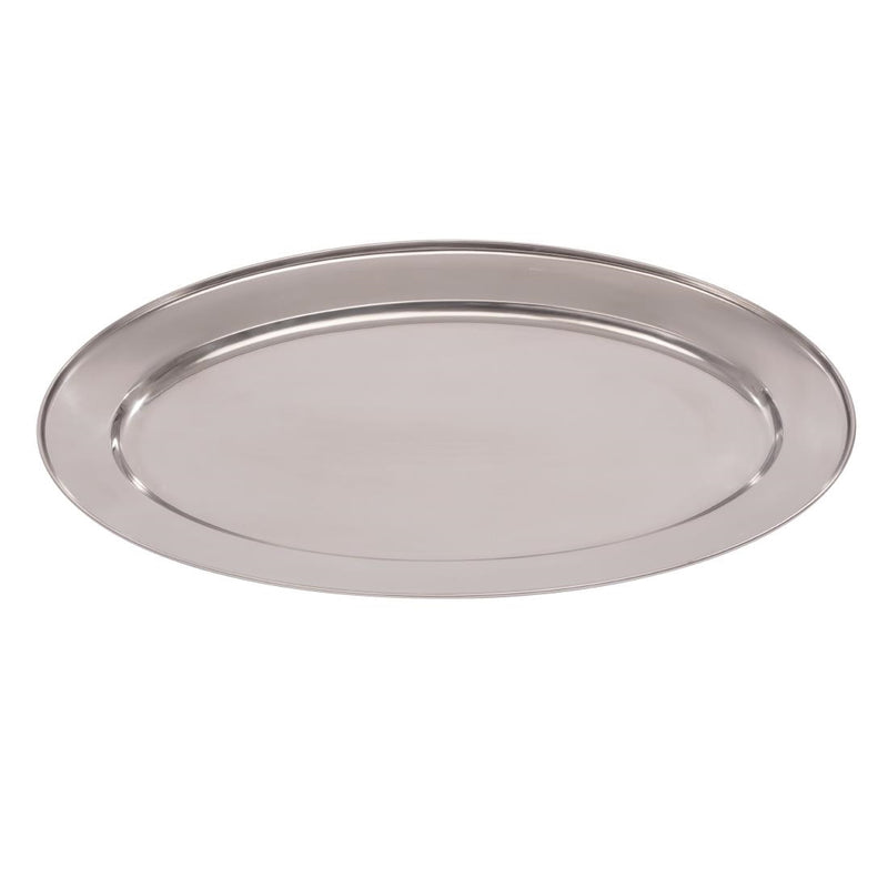 Olympia Stainless Steel Oval Serving Tray 550mm