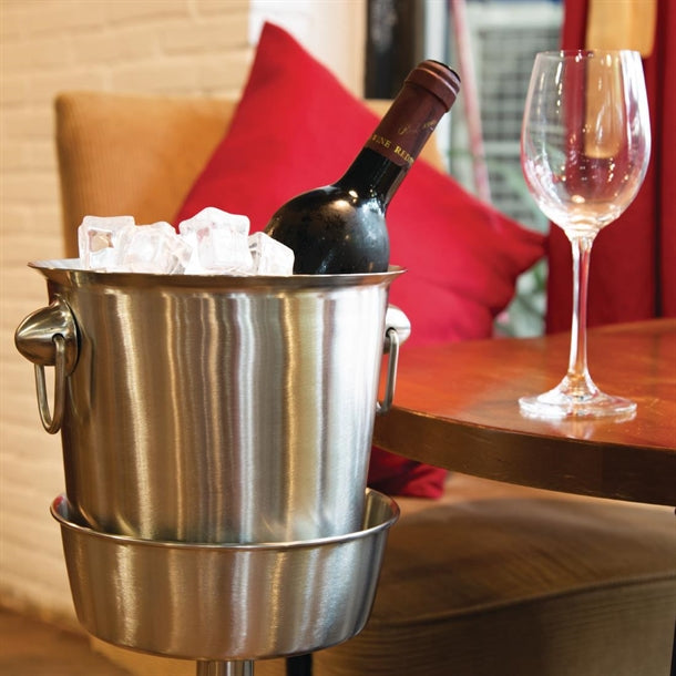 Brushed Stainless Steel Wine and Champagne Bucket