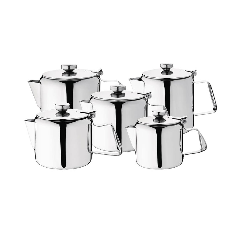 Olympia Concorde Stainless Steel Teapot 1.365Ltr