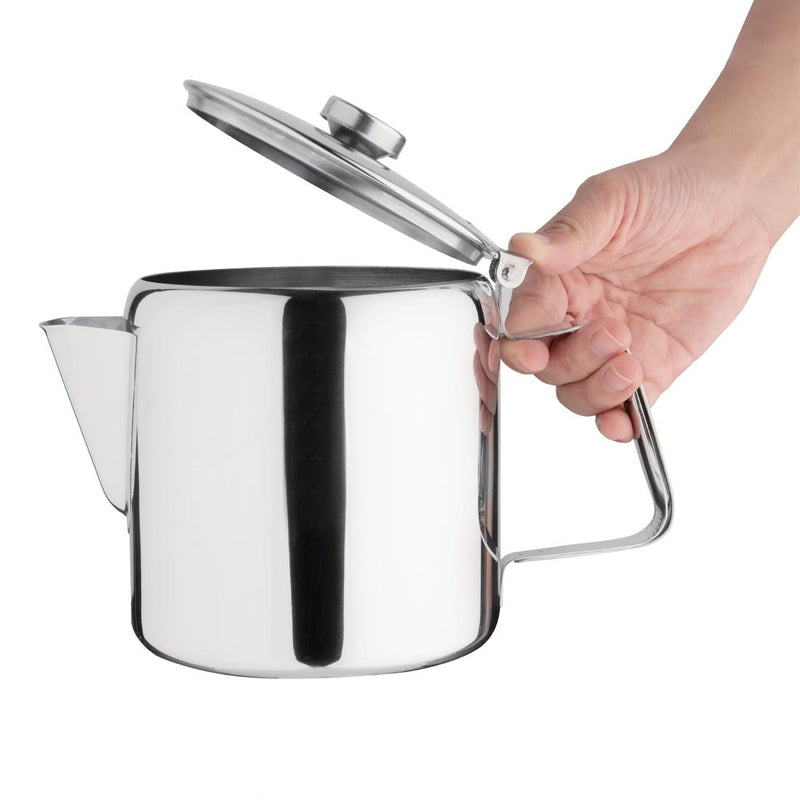 Olympia Concorde Stainless Steel Teapot 1.365Ltr