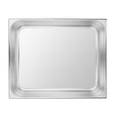 Vogue Edelstahl 2/1 Gastronorm-Tablett 150 mm