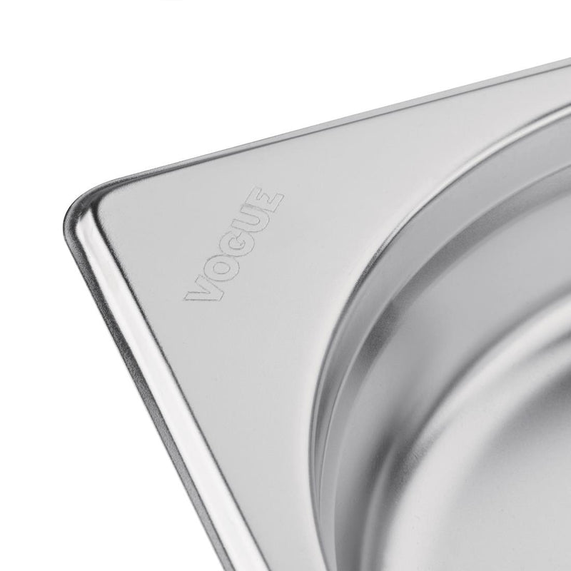 Vogue Stainless Steel 1/9 Gastronorm Tray 150mm