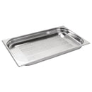 Vogue Stainless Steel Perforated 1/1 Gastronorm Tray 40mm