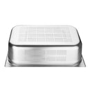 Vogue Stainless Steel Perforated 1/1 Gastronorm Tray 150mm