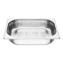 Vogue Stainless Steel Perforated 1/2 Gastronorm Tray 65mm