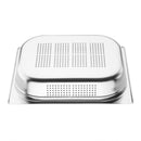 Vogue Stainless Steel Perforated 1/2 Gastronorm Tray 65mm