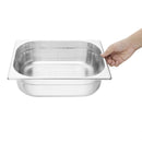 Vogue Stainless Steel Perforated 1/2 Gastronorm Tray 100mm