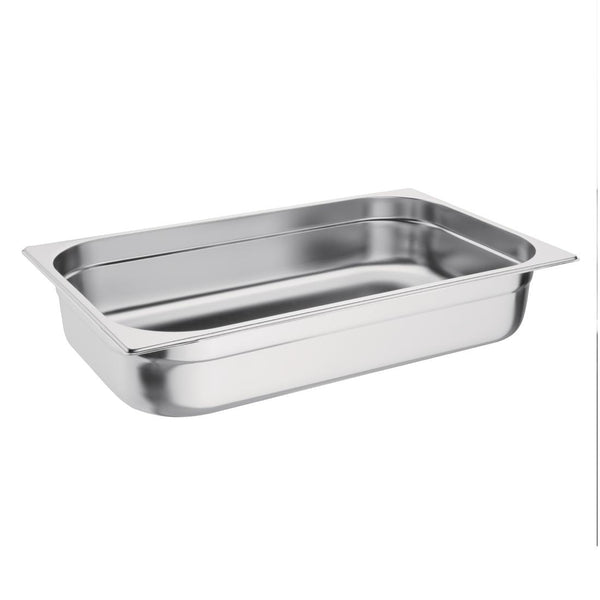 Vogue Stainless Steel 1/1 Gastronorm Tray 100mm