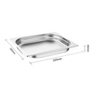 Vogue Stainless Steel 1/2 Gastronorm Tray 40mm