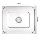 Vogue Stainless Steel 2/1 Gastronorm Lid