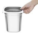 Vogue Stainless Steel 1/6 Gastronorm Tray 200mm