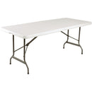 Special Offer Bolero PE Centre Folding Table 6ft with Six Folding Chairs