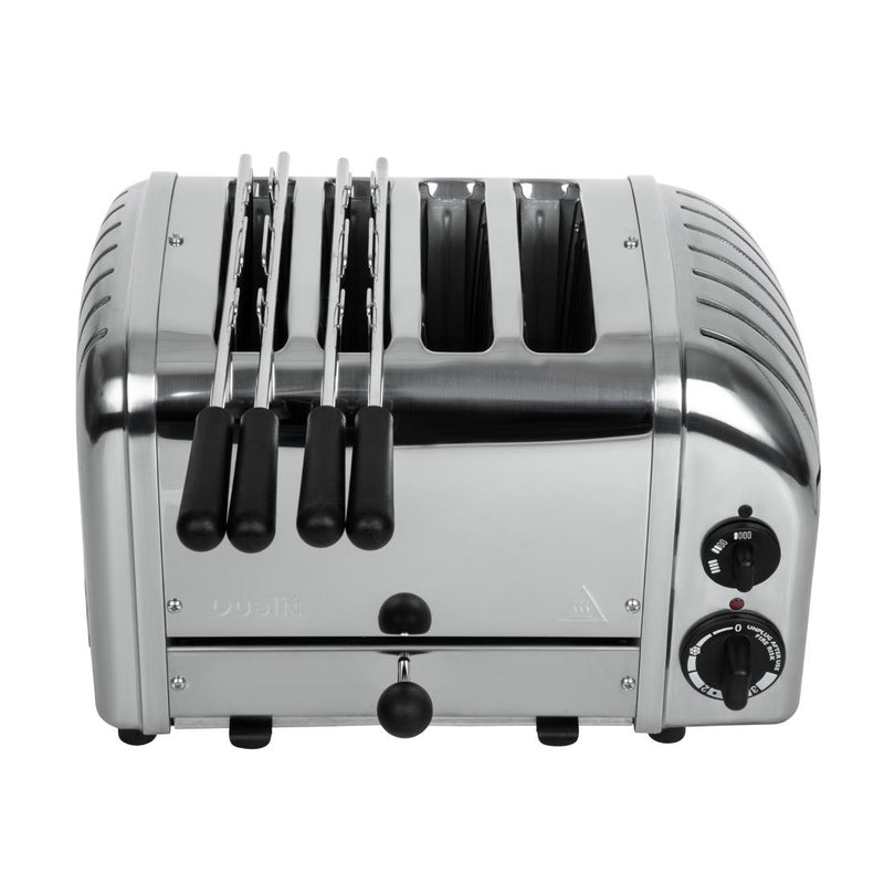 Dualit 2 x 2 Combi Vario 4-Scheiben-Toaster Edelstahl 42174