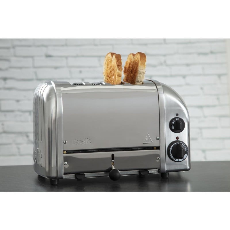 Dualit 2 x 2 Combi Vario 4-Scheiben-Toaster Edelstahl 42174