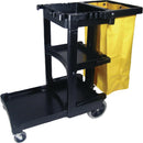 Rubbermaid Traditional Janitorial Cleaning Cart with Yellow Bag and Zip