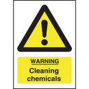 Warning Cleaning Chemicals Sign