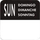 Vogue Removable Day of the Week Labels (Pack of 7000)