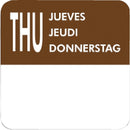 Vogue Removable Day of the Week Labels (Pack of 7000)