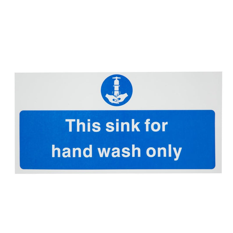 Vogue Hand Wash Only Sign