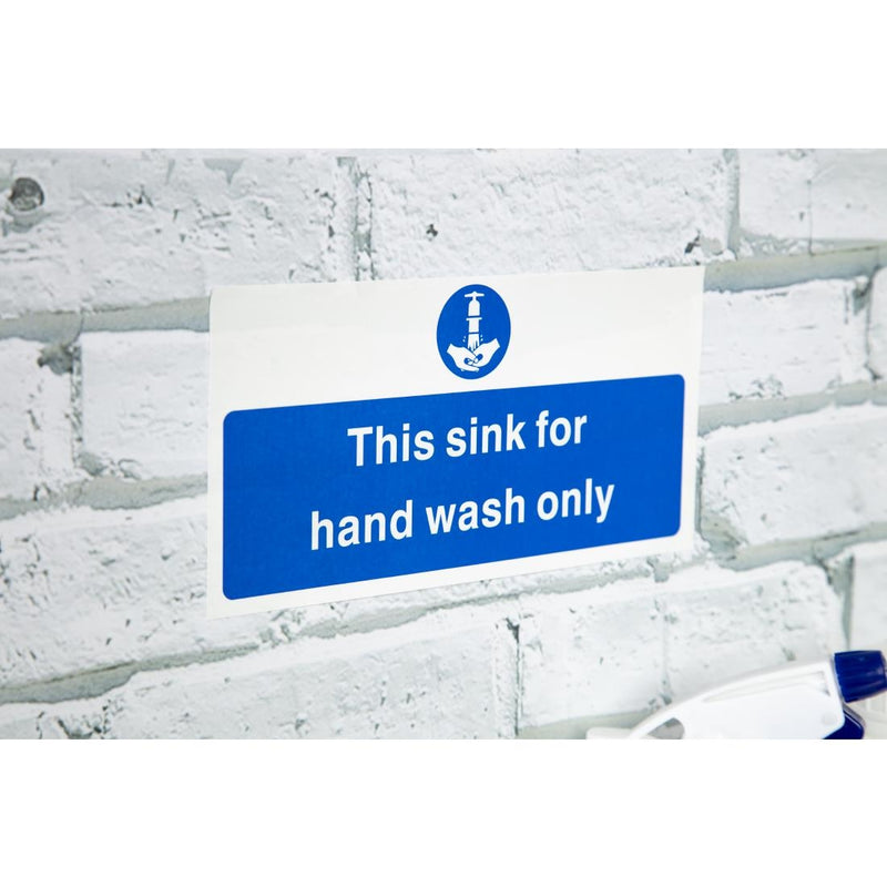 Vogue Hand Wash Only Sign