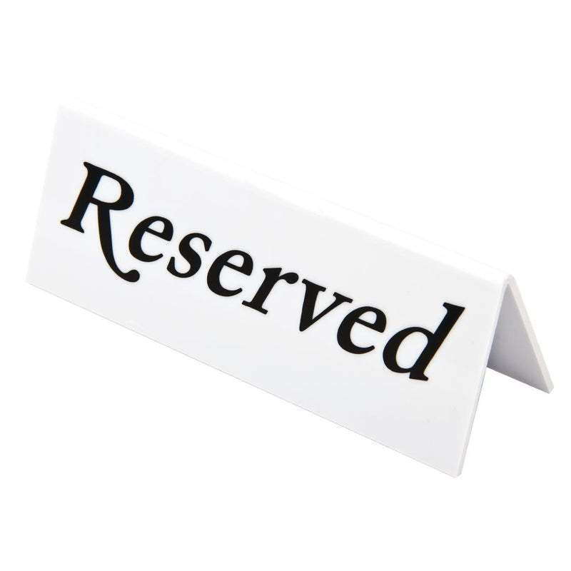 Plastic Reserve Signs (Pack of 10)