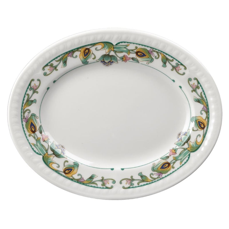 Churchill Buckingham Sumatra Oval Platters 202mm (Pack of 12)