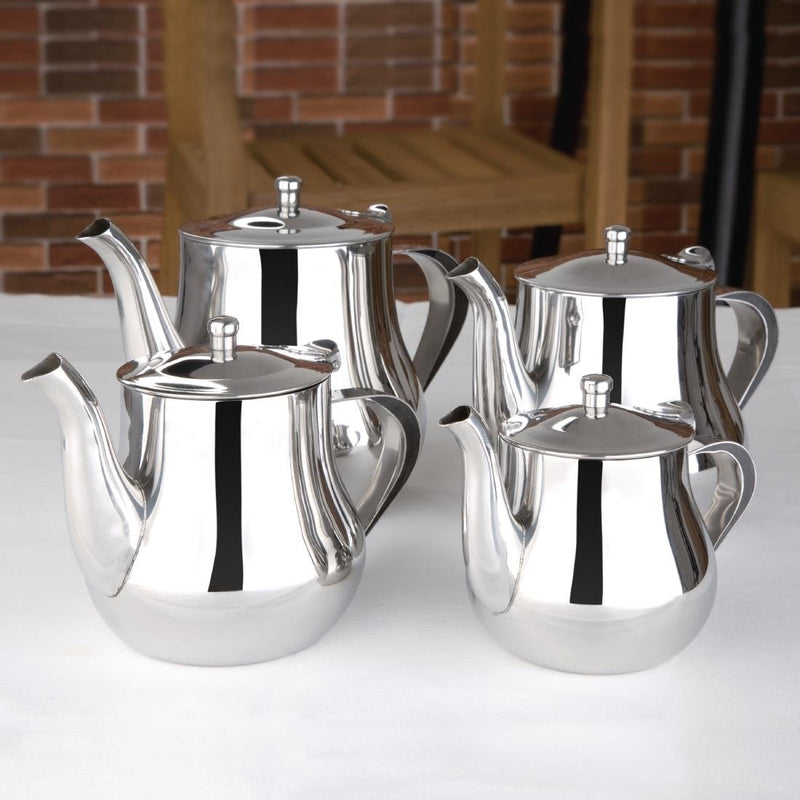 Olympia Arabian Stainless Steel Teapot 1Ltr