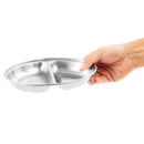 Olympia Ovale Gemüseschale mit zwei Fächern, 200 mm