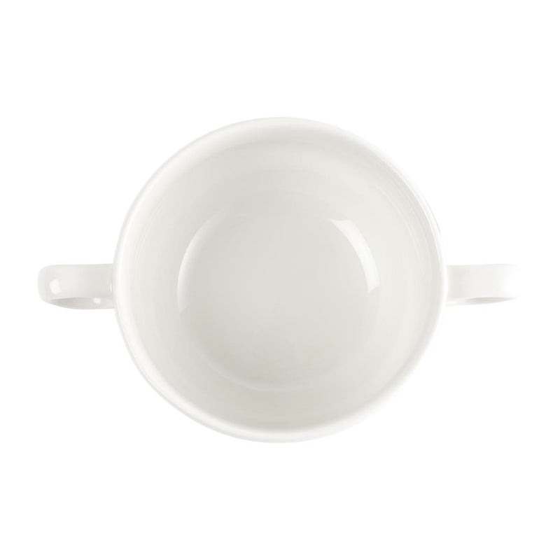 Churchill Whiteware Handled Soup Bowls 398ml (Pack of 24)