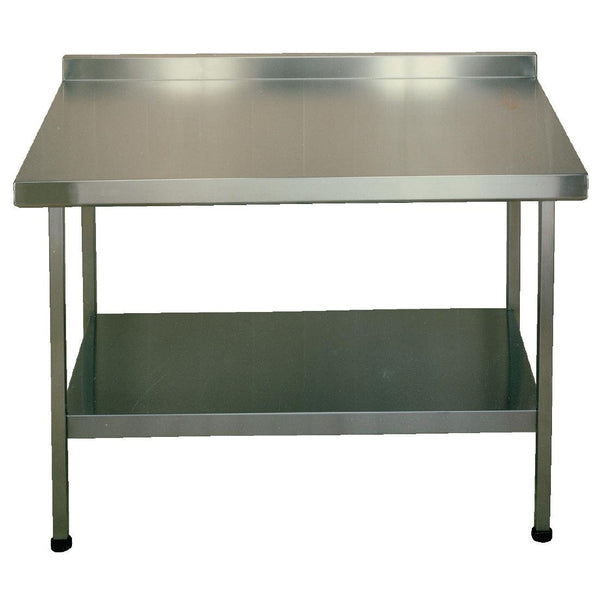 KWC DVS Stainless Steel Wall Table with Upstand 600x600mm