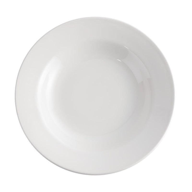 Churchill Whiteware Classic Rimmed Soup Bowls 230mm (Pack of 24)