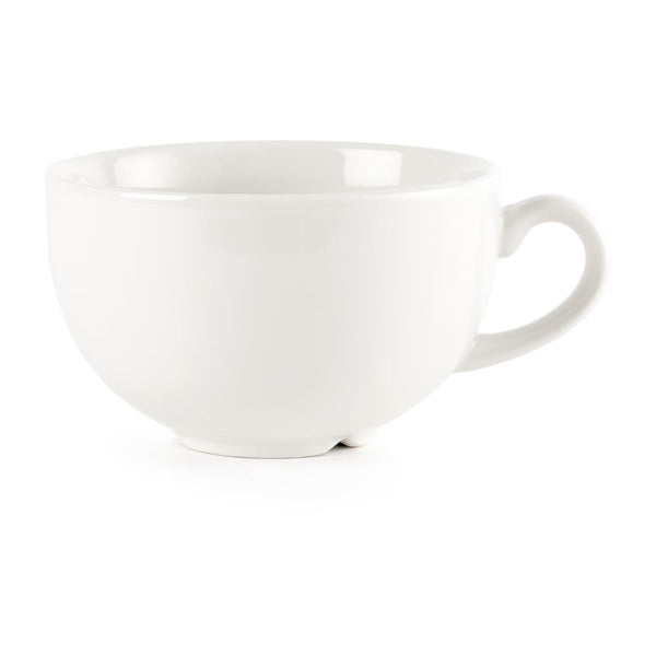 Churchill Plain Whiteware Cappuccino-Tassen, 340 ml, 24 Stück