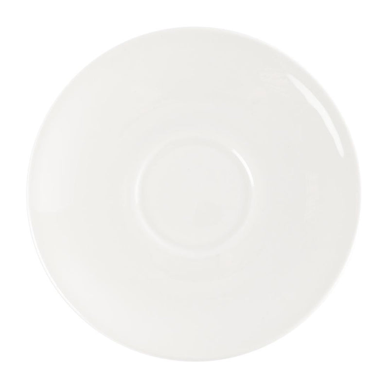 Churchill Plain Whiteware Saucers 160mm (Pack of 24)