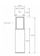 Prince Castle Hand Sanitiser Station with Twin Pump & Paper Towel Dispenser