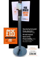 Pedal Operated Sanatiser Station