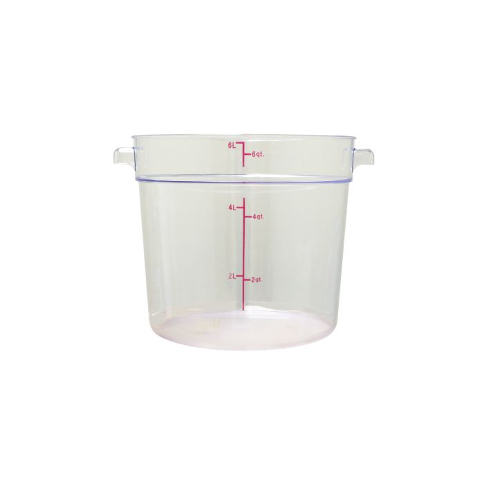 5.7L Round Food Storage Container Clear